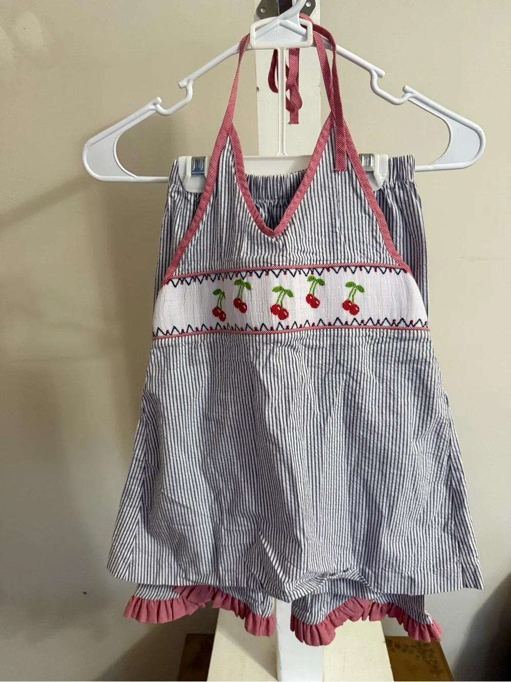 Secret Wishes Smocked Cherry Outfit